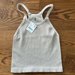 FP Movement by Free People Happiness Runs Crop Tank M-L Stone Eagle